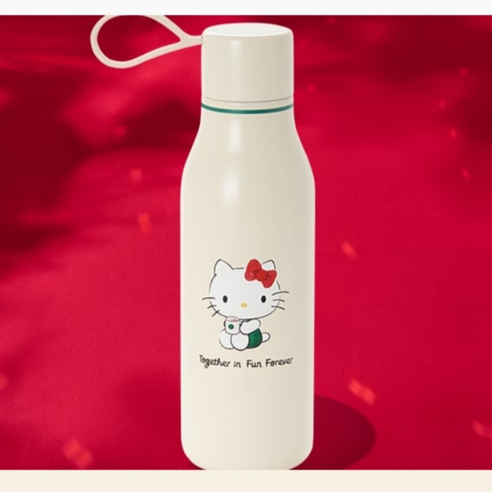 Starbucks  Hello Kitty White Water Bottle